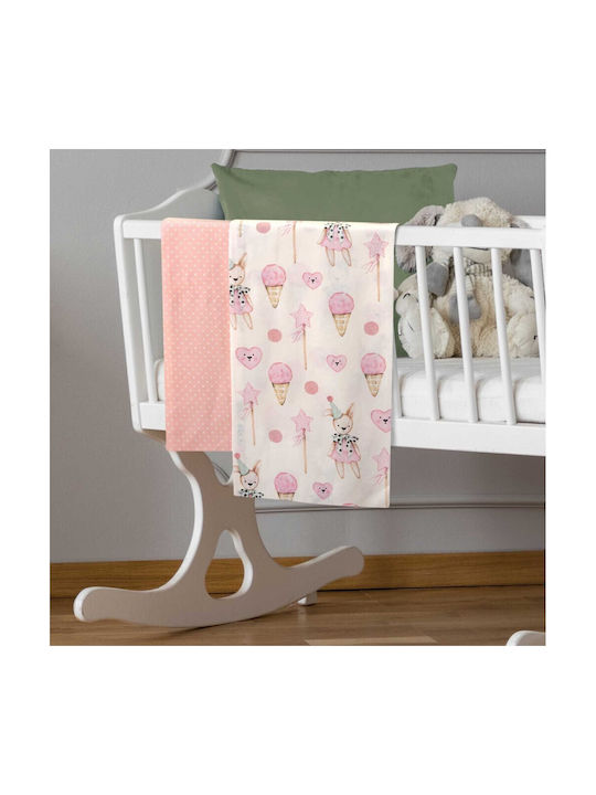 Greenwich Polo Club Baby Sheets Set Cradle Cotton Pink 70x120cm 2pcs