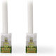 Nedis S/FTP Cat.7 (10Gbps) Καλώδιο Δικτύου Ethernet 1m Λευκό 7τμχ
