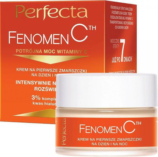 Perfecta Fenomen C Κρέμα Προσώπου για Ενυδάτωση, Αντιγήρανση & Λεύκανση με Υαλουρονικό Οξύ 50ml