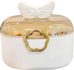 Cosmetics Storage Organizer Case White Cosmetics Storage Organizer Case White
