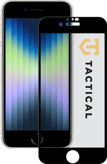 Tactical 5D 0.33mm Full Glue Privacy Tempered Glass Μαύρο (iPhone SE 2022 / 2020 / 8 / 7)