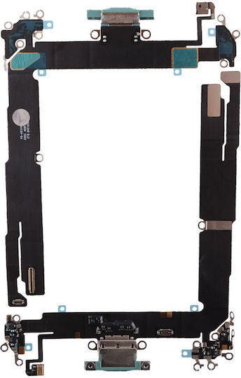 Iphone 16 Plus Tip C Cablu Flex Conector Încărcare + Port Audio-Microfon Ultramarin 3p