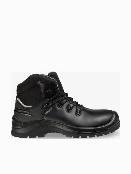 Safety Jogger Waterproof Safety Boots Black S7S with Certification Cold Insulated Heel Energy Absorption High Temperature Resistance High Temperature Resistance Sole Slip Resistance