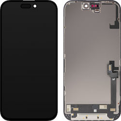 Ecran Incell pentru Apple iPhone 16 Culoare Full Face Negru