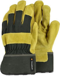 Tegera Leather-Cotton Safety Gloves