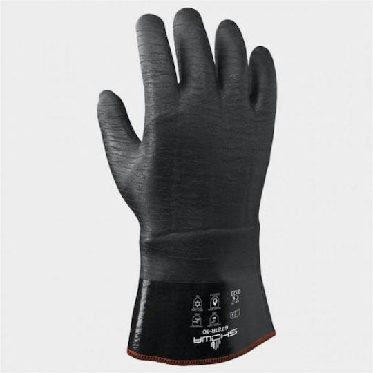 Showa Gloves for Work Black Cotton/Neoprene 1pcs