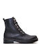 Leather Women's Ankle Boots Black