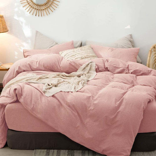 Saray Home Duvet Cover Set Single with Pillowcase 160x240 Rain Somon