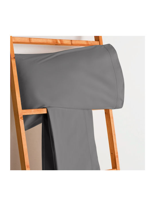 Vesta Home Παπλωματοθήκη Βαμβακερή Υπέρδιπλη 230x240 517 Γκρι