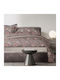 Das Home Комплект Плик за Завивка Памучен Кинг Сайз с 2 Калъфки 220x240 3176 Grey, Pink