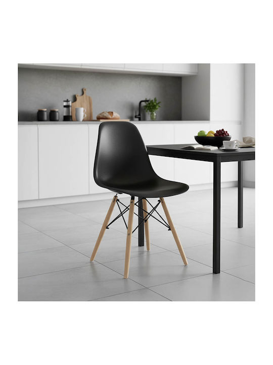 Alta Dining Room Polypropylene Armchair Black-n...