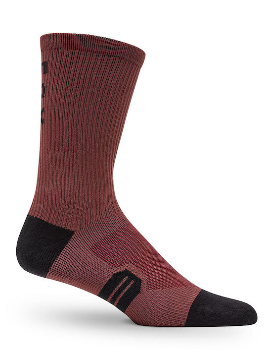 Fox Ranger 8'' Solid Color Socks Red