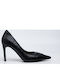 Anatomic Synthetic Leather Black High Heels Martine Cocco