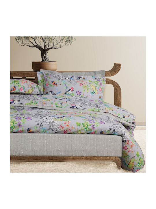 Das Home Bettwäsche-Set Überdoppel 240x260cm. 3...
