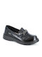 Лачени Дамски Loafers в Черен Цвят