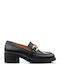 Δερμάτινα Γυναικεία Loafers σε Μαύρο Χρώμα