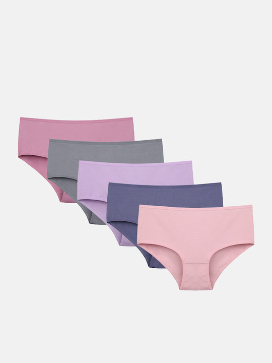 Donella Damen-Slips MultiPack Mehrfarbig Donella Damen-Slips MultiPack Mehrfarbig