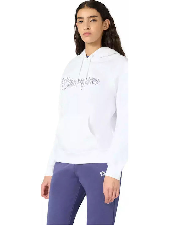 Champion Women's Sweatshirt Hooded White