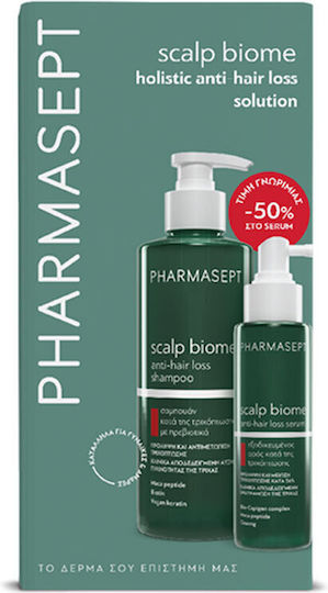Pharmasept Scalp Biome AntiHair Loss Σετ Περιποίησης Μαλλιών κατά της Τριχόπτωσης με Σαμπουάν & Serum 2τμχ