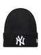 New York Yankees Beanie Unisex Σκούφος Πλεκτός σε Μαύρο χρώμα