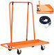 Vevor Transport Trolley for Weight Load up to 816kg Orange
