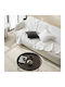Gofis Home Nimbus Ριχτάρι Πολυθρόνας Ζακάρ 180x180εκ. Polar White 447/26