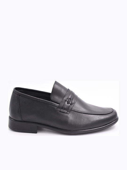 Δερμάτινα Ανδρικά Loafers σε Μαύρο Χρώμα