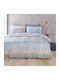 Rythmos Duvet Cover Set Single with Pillowcase 160x250 Colette Grey-light blue