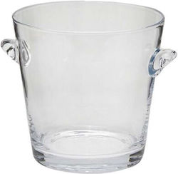 Glass Champagne Cooler Transparent Nida Medium Edg 20x19 Cm