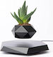 Hanging Plant Pot Magnetic Levitation & Rotation Technology Black