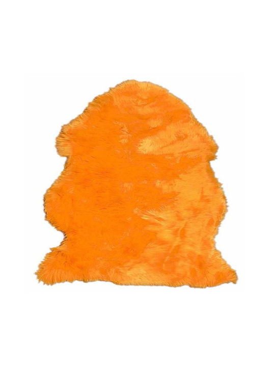 Viokarpet Sheep Skin Rug Rectangular Orange