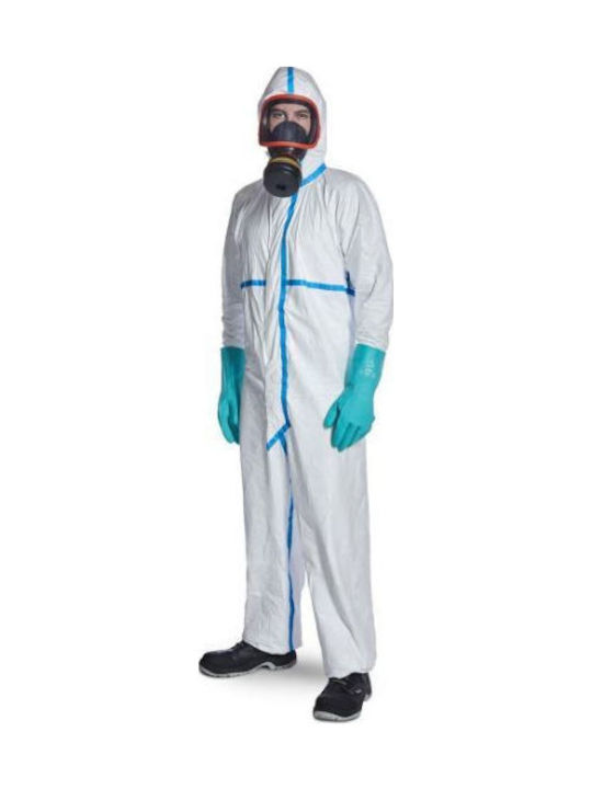 Στολη Ολοσωμη Μιας Χρησης Dupont Tyvek 600plus Cat.iii Λευκο