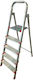 Viovas Leiter Aluminium mit 2x1 Stufen