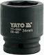 Yato Καρυδάκι Αέρος με Καρέ Υποδοχής HEX, 3/4" Διάμετρος 3/4" / 34