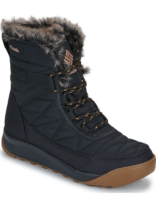 Columbia Stiefeletten Damen mit Pelz Schwarz