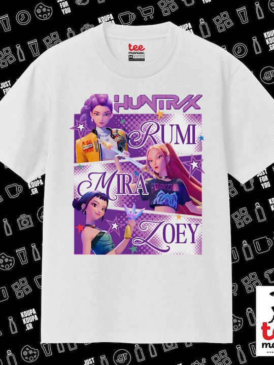 Hyntrix Rumi Mira Zoey Classic T-shirt Double Stitching Without Side Seams White 100% Cotton Vegan & Oeko-tex Certified
