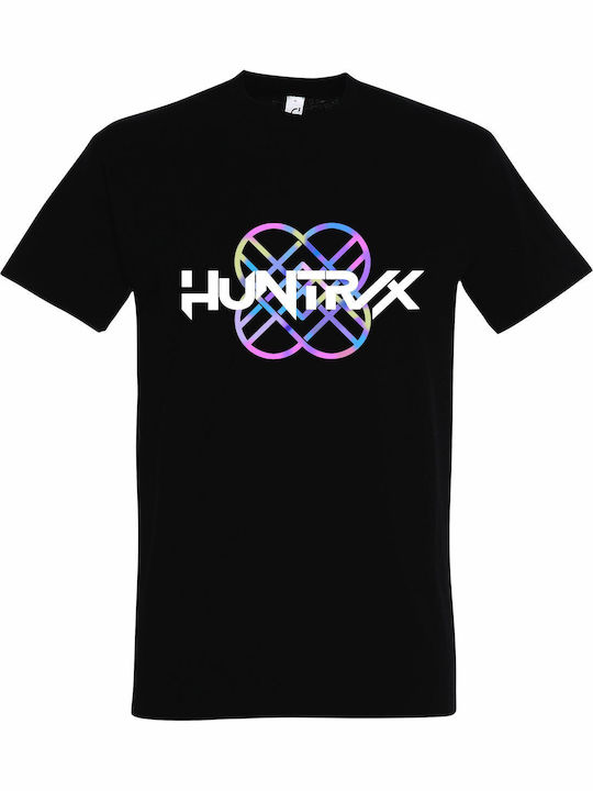 T-shirt Unisex " Kpop Demon Hunters Huntrix Multicolor Logo " Black