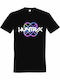 T-shirt Unisex " Kpop Demon Hunters Huntrix Multicolor Logo " Black