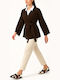 Cuca Damen Blazer Chocolat
