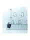 Quadri Shower Curtain Black