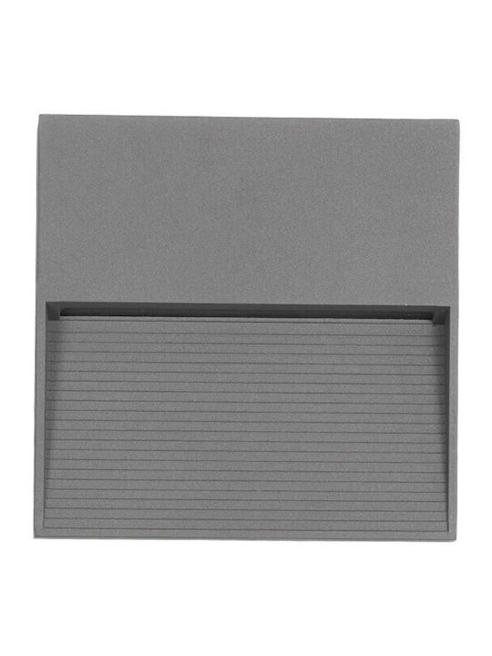 kelvo Stepart Стенно Външно Осветително Тяло LED IP65 4W с Топло Бяла Светлина 15x3.5x15см