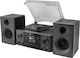 Soundmaster MCD1950SW Πικάπ με Direct Drive, Προενίσχυση και Ενσωματωμένα Ηχεία Μαύρο