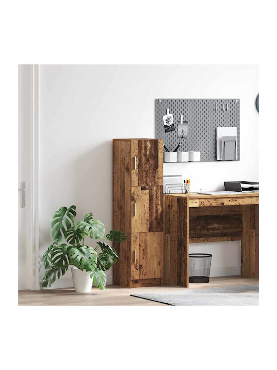 Wohnzimmer Schrank aus Spanplatte Alt Holz Brau...