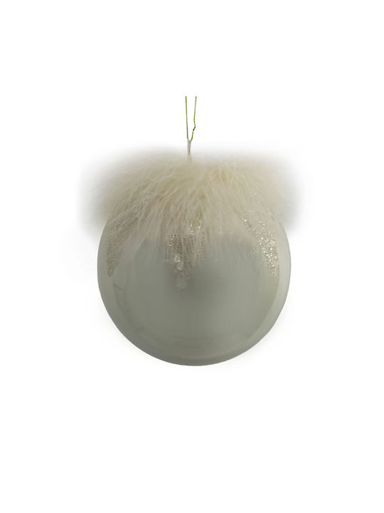 InTheBox Feather Christmas Tree Ball 12x12x12cm Plastic Champagne Feather 6 Pieces 033022