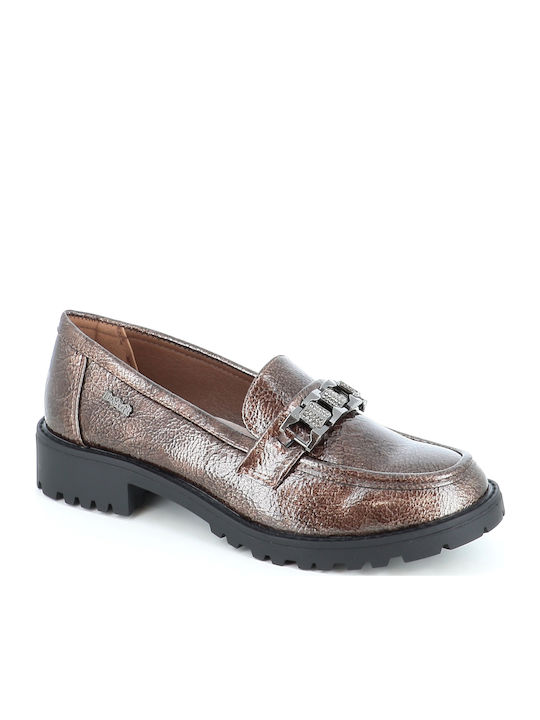 B-Soft Δερμάτινα Γυναικεία Loafers σε Καφέ Χρώμα