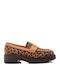 Δερμάτινα Γυναικεία Loafers σε Καφέ Χρώμα