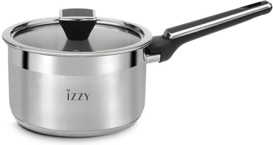 Izzy Top Chef Κατσαρολάκι Γάλακτος 18cm Ασημί