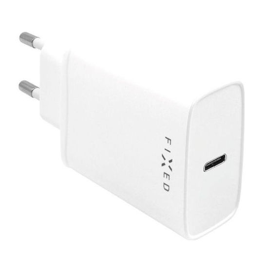 Fixed Φορτιστής με 2 Θύρες USB-A και Καλώδιο USB-C 20W Power Delivery Λευκός (FIXC20-CC-WH)