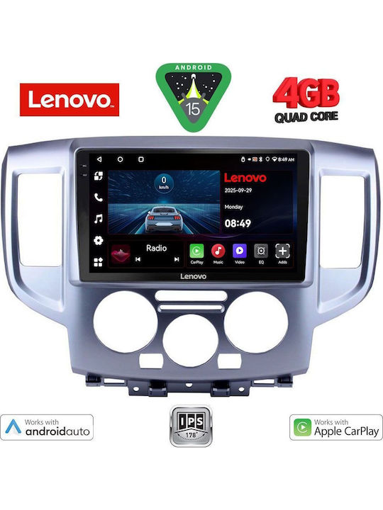 Lenovo Car Audio System for Nissan NV200 2009 (Bluetooth/USB/WiFi/GPS/Apple-Carplay/Android-Auto) with Touch Screen 9"
