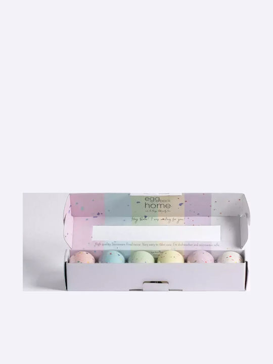Κούπα Αυγοθήκη Party Espresso Cup Egg Cup 70ml Σετ 6 Τεμ Gift Collection Ø 5 Cm H 6 Cm